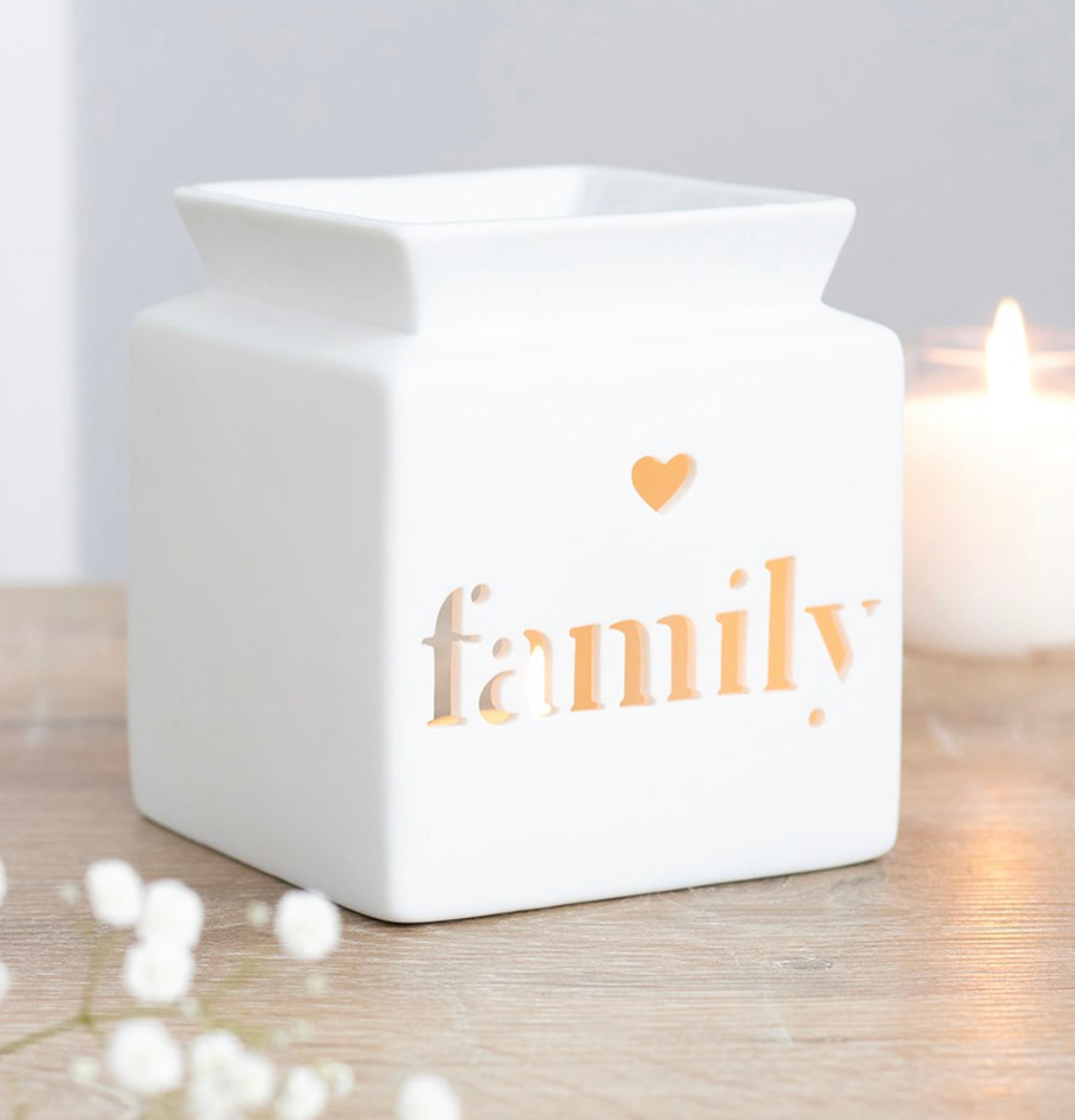 White Family Wax Burner