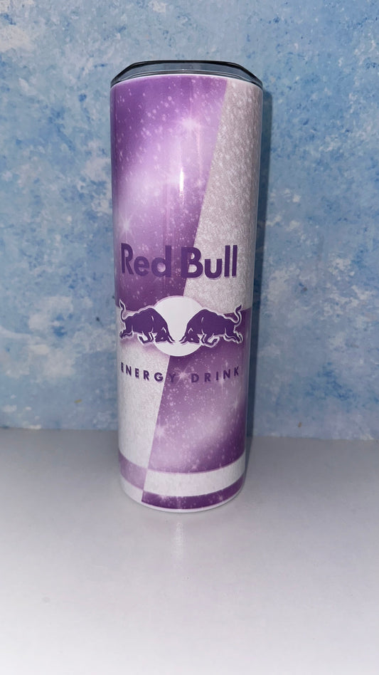 Purple Sparkle Red Bull 20oz Tumbler