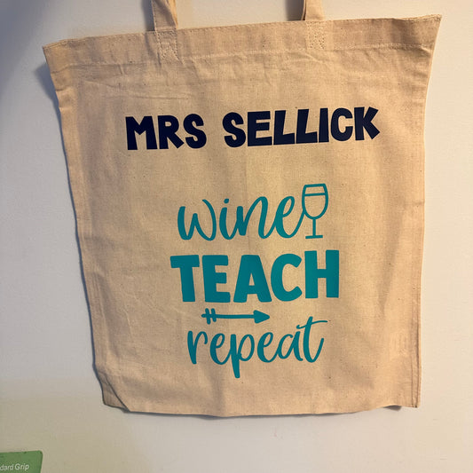 Teacher tote bags