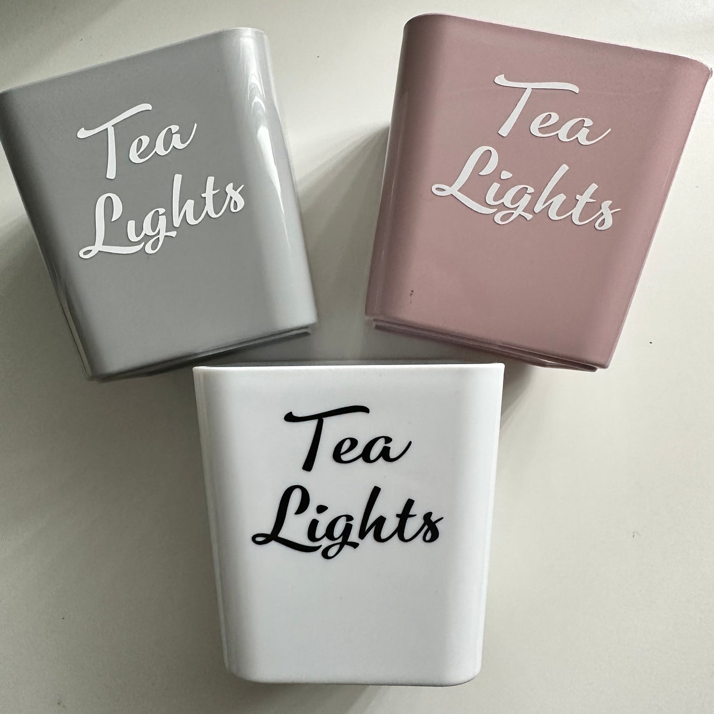 Tea light storage box